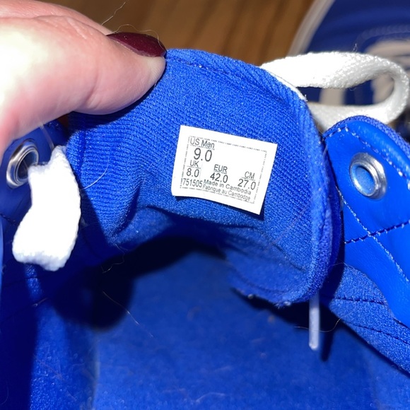 Mens dazzling blue old school vans size 9 - Picture 5 of 5